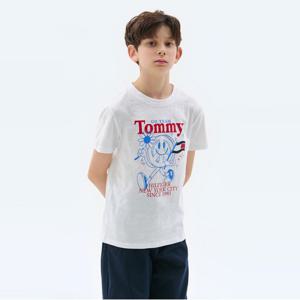 타미힐피거 펀 티셔츠 (T42E1KKO150BT1YBR)