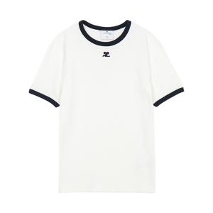여성 반팔티셔츠 125JTS017JS0203 BLANC HERITAGE