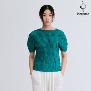 [최초가 218000원] 크리즈 자수 쉬폰 티셔츠_EPTSM125012