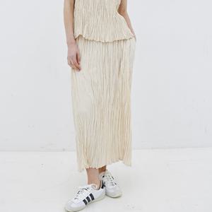 yoyoyoy [여성][최초가 122000원]크리즈 텍스처 롱 스커트_AJ04WNPSK30LB1