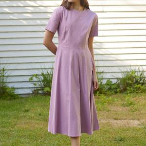 Linen Flared Dress _5colors [N18M1OP3500]