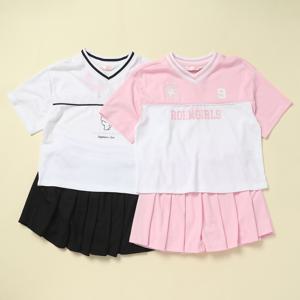 로엠걸즈매쉬티셔츠스커트상하세트RGSM2545C