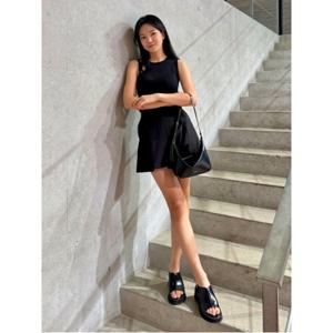 빈폴ACC 청키 샌들  블랙BE43K2M055