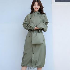 [아일렌] 트렌드 남녀공용 바람막이 레인코트 L   그린  우비