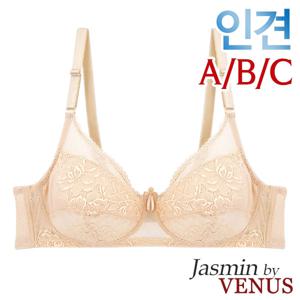 [자스민by비너스]인견 노와이어 풀컵 홑겹브라1종[JBR1308]80A~95C컵