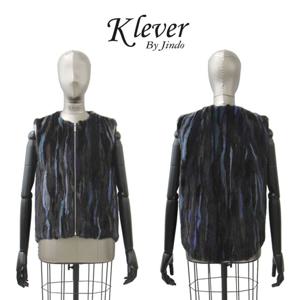 [최초가 690000원] 진도 Klever 그리스 스크랩 유색 밍크 베스트 (K3W1MV51_)