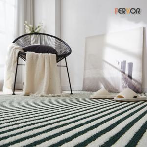 [퍼보]토믹 스트라이프 카페트 극세사 단모 러그 60x180