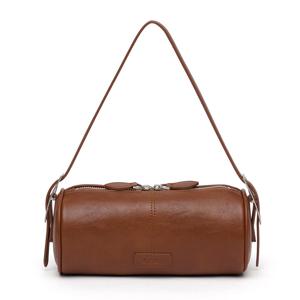 Winsome Barrel Bag [BROWN]