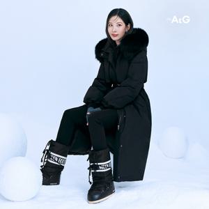 더엣지 24FW 폭스퍼 야상 롱 구스다운