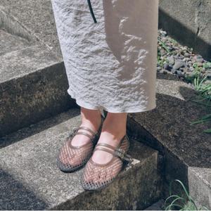 [최초가 49,000원] 카멜레 네트젤리 플랫 Grey 1cm
