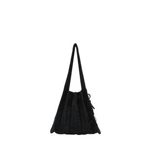 조셉앤스테이시 Lucky Pleats Knit S Starry Black1