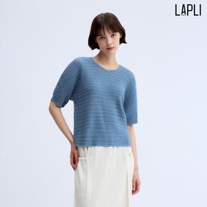 [최초가 139000원]체크 스퀘어 플리츠 티셔츠_LPTSM025024