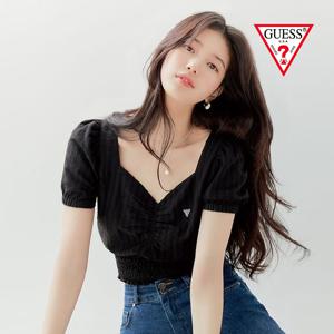 17.하트넥 스모킹 반팔 블라우스 YN2W3260