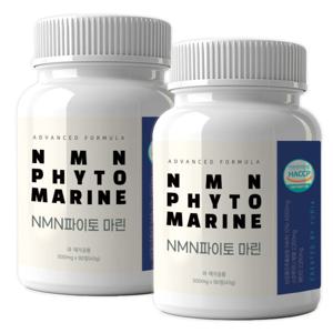 NMN 파이토마린 500mg 90정 2통 6개월 스피루리나 베타인 레스베라트롤 퀘르세틴 독자적 시너지 배합원료