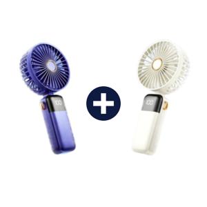 1+1 슬기로운 여름 생활 LED 휴대용 선풍기 5단조절 각도조절 스마트폰 거치 여름에는 항상 시원하게~