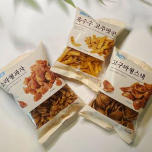 옛날 과자 3종 9봉세트/ 옥수수맛콘 3봉+소라형 과자 3봉+고구마형 스낵 3봉