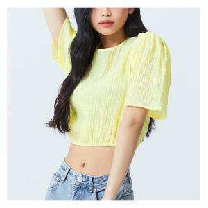 [미쏘]조직감 벌룬소매 블라우스 (MIWBWC527G-T)
