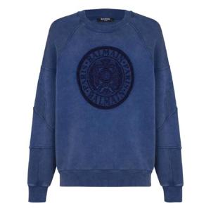 25 SS 발망 로고 자수 스웨트셔츠 EH1JS007BC89 TP432828336