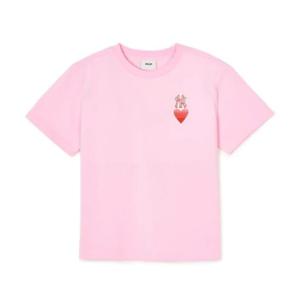 MLB키즈반팔티 TQK 7ATSH0243-50PKP HEART 로고 티셔츠