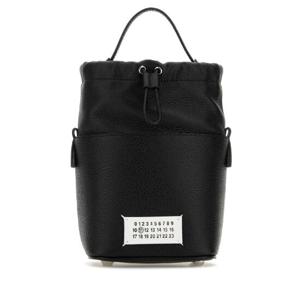 MAISON MARGIELA 블랙 가죽 미니 5AC 버킷 백 S61WG0035P7245 HA200