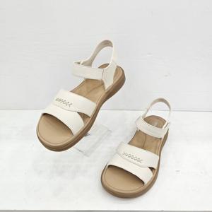 [무크]여성 3.5CM 천연 양가죽 스티치 포인트 샌들 522520 01