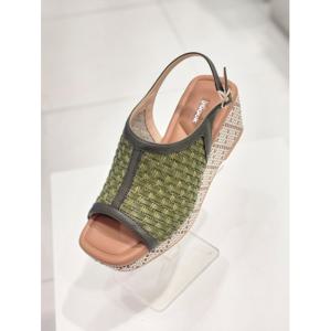 [무크] 여성 드레스 메쉬 경량 웨지 샌들 7cm 522518ZD