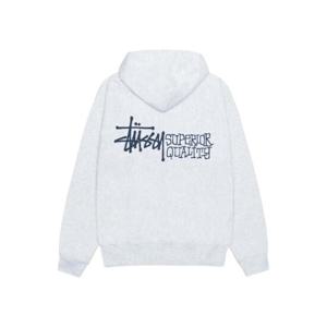 스투시 슈페리어 퀄리티 집 후드 애쉬 헤더 1975058/M