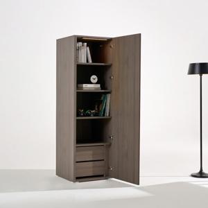 동서가구 브론즈 디스플레이 일반도어 선반장(2서랍) 600 DF9260