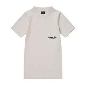 발렌시아가 768075 TQVS5 3307 아트워크 로고 자수 여성 반팔티