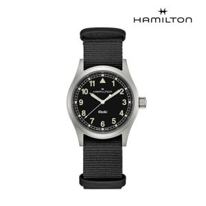 [해밀턴]카키필드 쿼츠 38mm 블랙 다이얼 H69401430