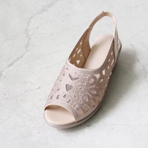 핑크레이디 컴포트 쿠션 미끄럼방지 망사 슬링백&샌들 5CM BD-L358