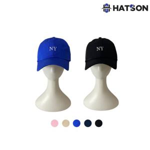 햇츠온 H11-101 남여공용 코튼 긴챙 NY 볼캡