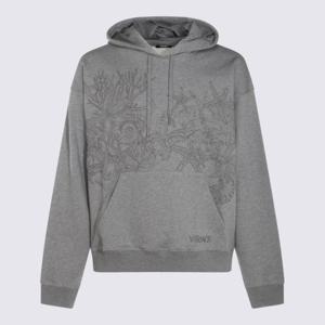 베르사체 후드 티셔츠 1013979 1A11439 1E100 Free MEDIUM GREY