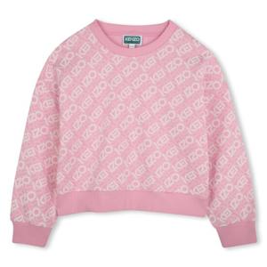 [겐조키즈][ESSENTIALS] KENZO 로고 핑크 스 셔츠 Z255AGW711