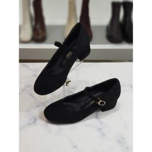 한슈 세이브존03 타샤 골드 버클 메리제인 청키힐 4cm HS011440-