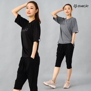 홈트 홈요가 운동복 트레이닝복  스타캣로고TTS33P6