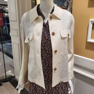 [BCBG] 비씨비지 여름24 크리스 헤링본 자켓 B4B3J102(B3M3J102)
