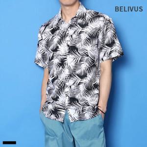 빌리버스 남자 반팔 셔츠 BSD100 패턴 일반핏 하와이