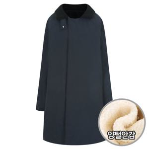 샵앤) 여성 하이넥 양털 안감 방한 루즈핏 롱 패딩 점퍼 SML-WJP-20222-네이비