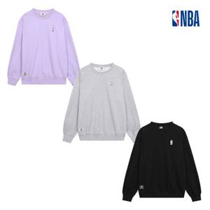 NBA N251TS011P 공용 루즈핏 PLAY 라인 로고맨 맨투맨 티셔츠 STG