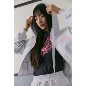 [에고이스트][BLUE LABEL] 하트로고 후디 스  크롭 점퍼 ER2OJP02