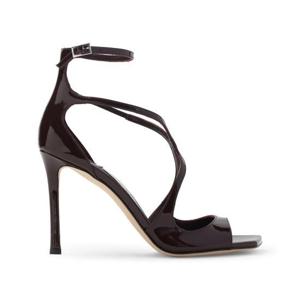 지미추 샌들 AZIA95 PAT DEEP MERLOT RED