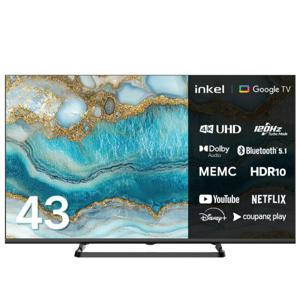 [인켈TV] 구글5.0 DLG120Hz 4K UHD 스마트TV 109cm(43인치) SU430CHD / 스탠드 설치배송