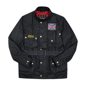 BARBOUR MWX0068 BK91 인터내셔널 유니온 잭 왁스 6온스 남성 자켓
