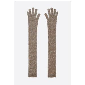 BRUNELLO CUCINELLI sequinned knit long gloves MPN568279CKO09
