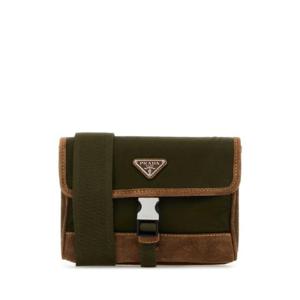 PRADA Two-tone Re-Nylon and suede phone holder 2ZH1082HJH F041O