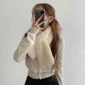 아트박스/라이니 풍성한 볼륨퍼 고급퍼 쁘띠목도리 ac-9504c