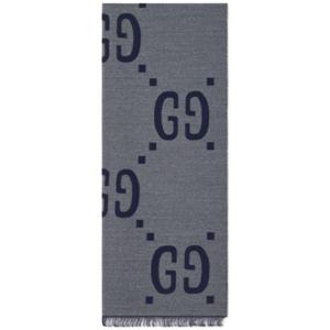 구찌 머플러 스카프 4955924G3504063 LIGHT GRAY DOM