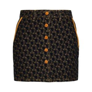 Lanvin 하이웨이스트 로고 자카드 미니 스커트 RWST0312D046A22 081 TP942667284