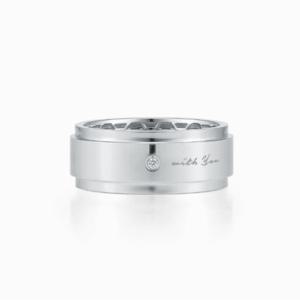 [GB] 위드유 레이어 다이아 14K GOLD 남성 커플링 반지 LRF25032D
